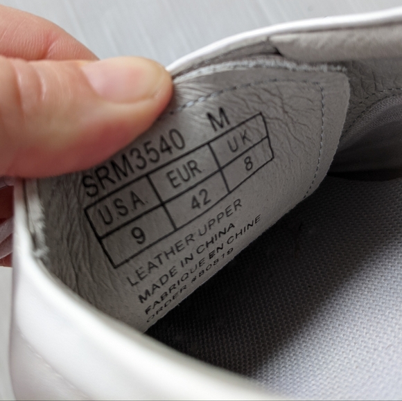 SRMAX White Leather Oxford Loafers Creepers Slip Resistant Shoes - Picture 10 of 12